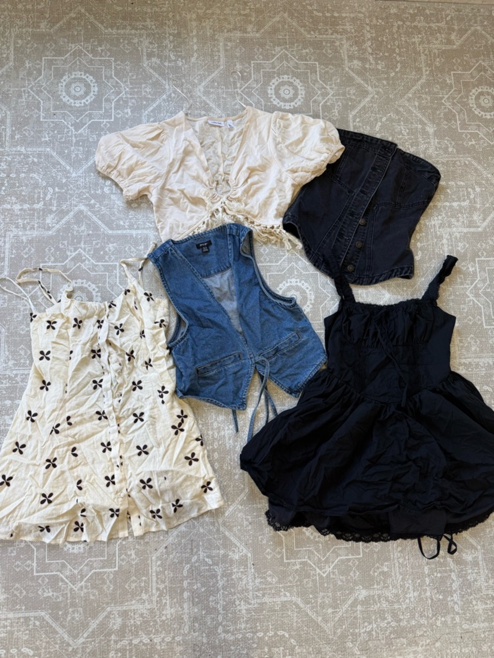 Princess Polly Black Ruffled Mini Dress